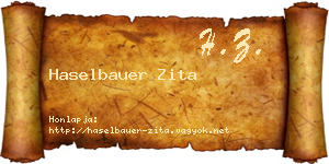 Haselbauer Zita névjegykártya
